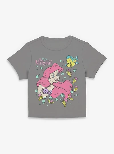 Disney The Little Mermaid Ariel N Friends Womens Baby Tee