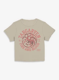 Game Of Thrones Collegiate Targaryen Womens Baby Tee