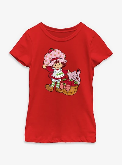 Strawberry Shortcake Custard Basket Youth Girls T-Shirt