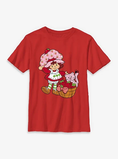 Strawberry Shortcake Custard Basket Youth T-Shirt