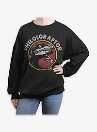 Jurassic Park Philoso Raptor Womens Oversized Sweatshirt