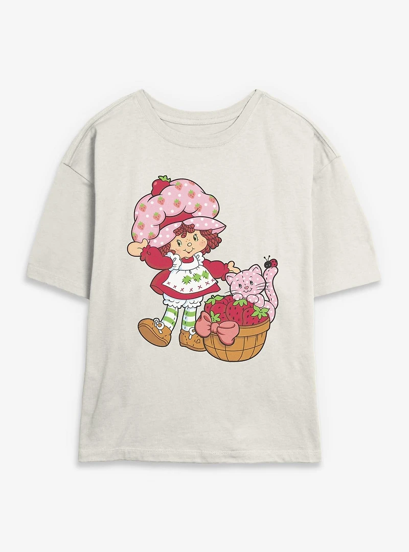 Strawberry Shortcake Custard Basket Womens Skimmer Tee