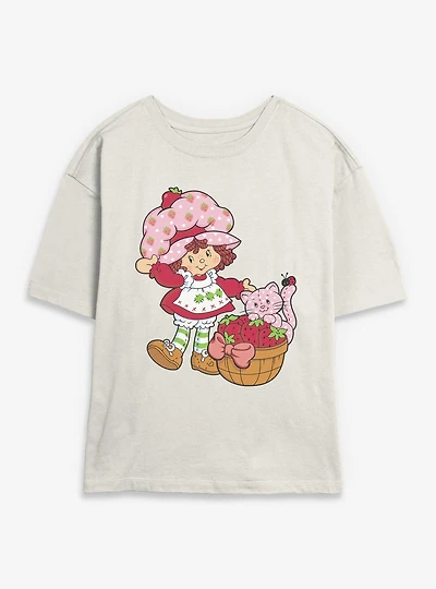 Strawberry Shortcake Custard Basket Womens Skimmer Tee