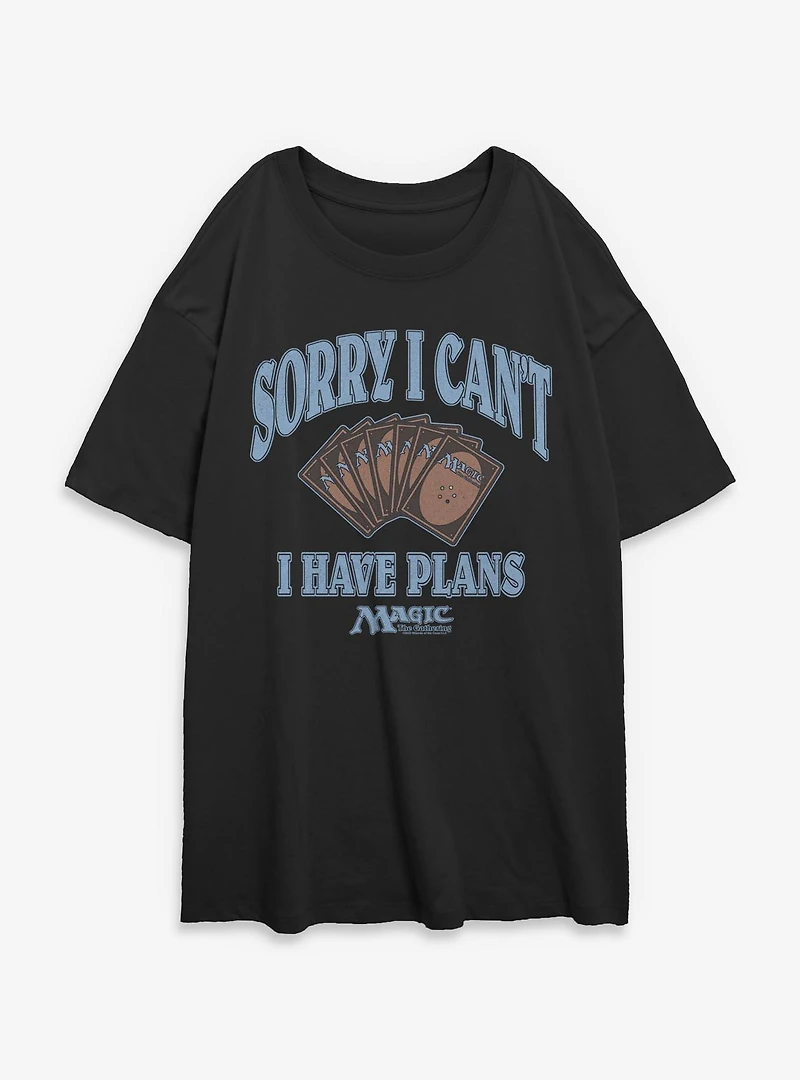 Magic The Gathering I've Got Plans Womens Oversized T-Shirt