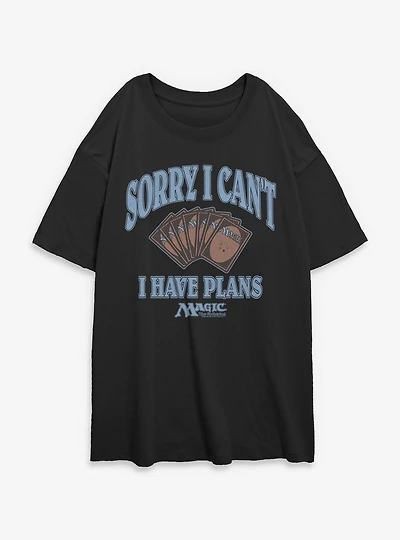 Magic The Gathering I've Got Plans Womens Oversized T-Shirt