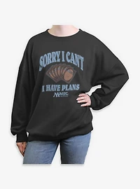 Magic The Gathering I've Got Plans Womens Oversized Sweatshirt
