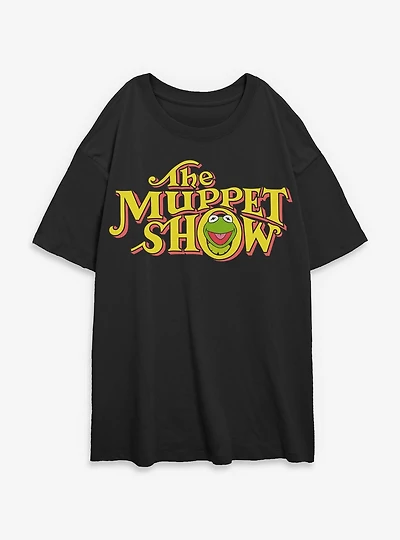 Disney The Muppet Show Simple Logo Womens Oversized T-Shirt