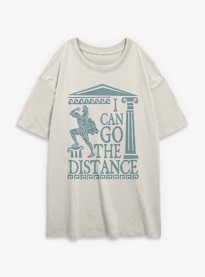 Disney Hercules Distance Gains Womens Oversized T-Shirt