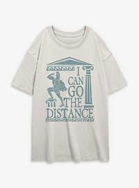 Disney Hercules Distance Gains Womens Oversized T-Shirt