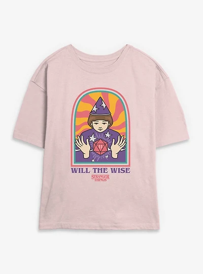 Stranger Things St Wise Will Womens Skimmer Tee