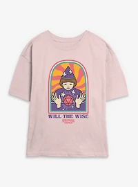 Stranger Things St Wise Will Womens Skimmer Tee