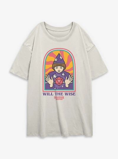 Stranger Things St Wise Will Womens Oversized T-Shirt