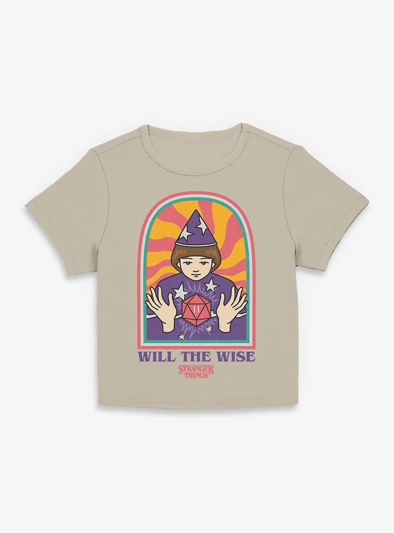 Stranger Things St Wise Will Womens Baby Tee