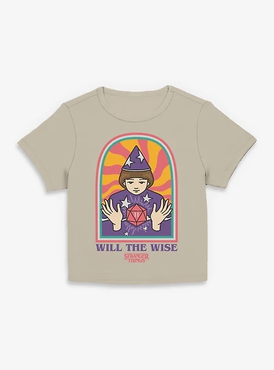 Stranger Things St Wise Will Womens Baby Tee