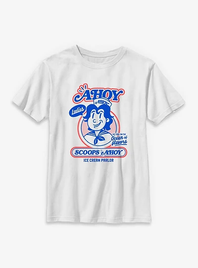Stranger Things Retro Ahoy Badge Youth T-Shirt