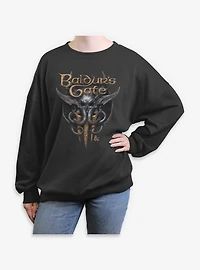 Dungeons & Dragons Logo Womens Oversized Sweatshirt