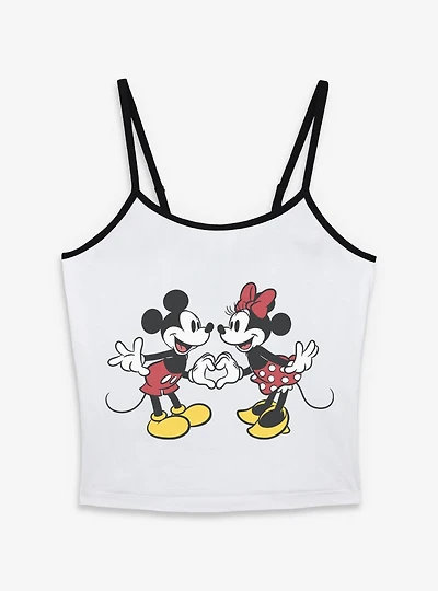 Disney Mickey Mouse Couple Heart Womens Cami