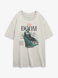 Marvel Doctor Doom Maximalist Womens Oversized T-Shirt
