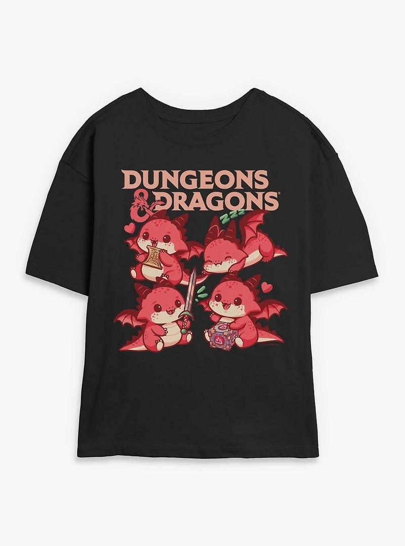 Dungeons & Dragons Dragon Cutes Womens Skimmer Tee