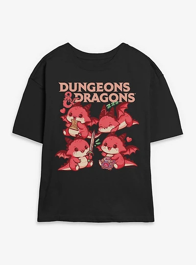 Dungeons & Dragons Dragon Cutes Womens Skimmer Tee