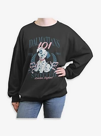 Disney 101 Dalmatians Puppy Prep Womens Oversized Sweatshirt