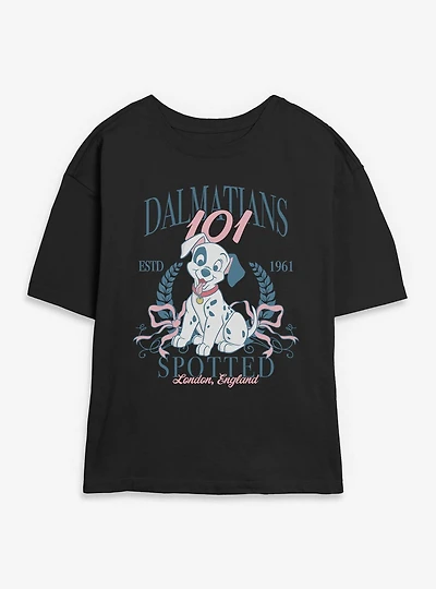 Disney 101 Dalmatians Puppy Prep Womens Skimmer Tee