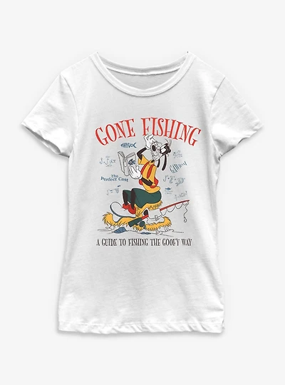 Disney Goofy  Gone Fishing Youth Girls T-Shirt