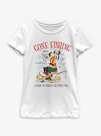 Disney Goofy  Gone Fishing Youth Girls T-Shirt