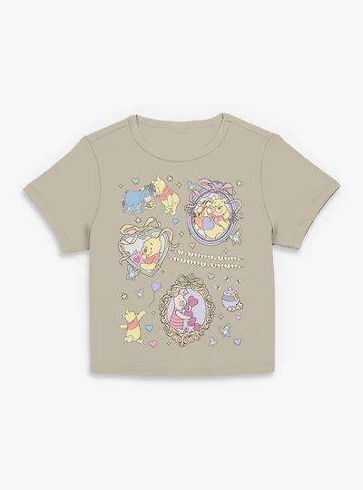 Disney Winnie The Pooh Friendship Collage Womens Baby Tee