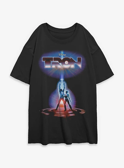Tron Vintage Classic Womens Oversized T-Shirt