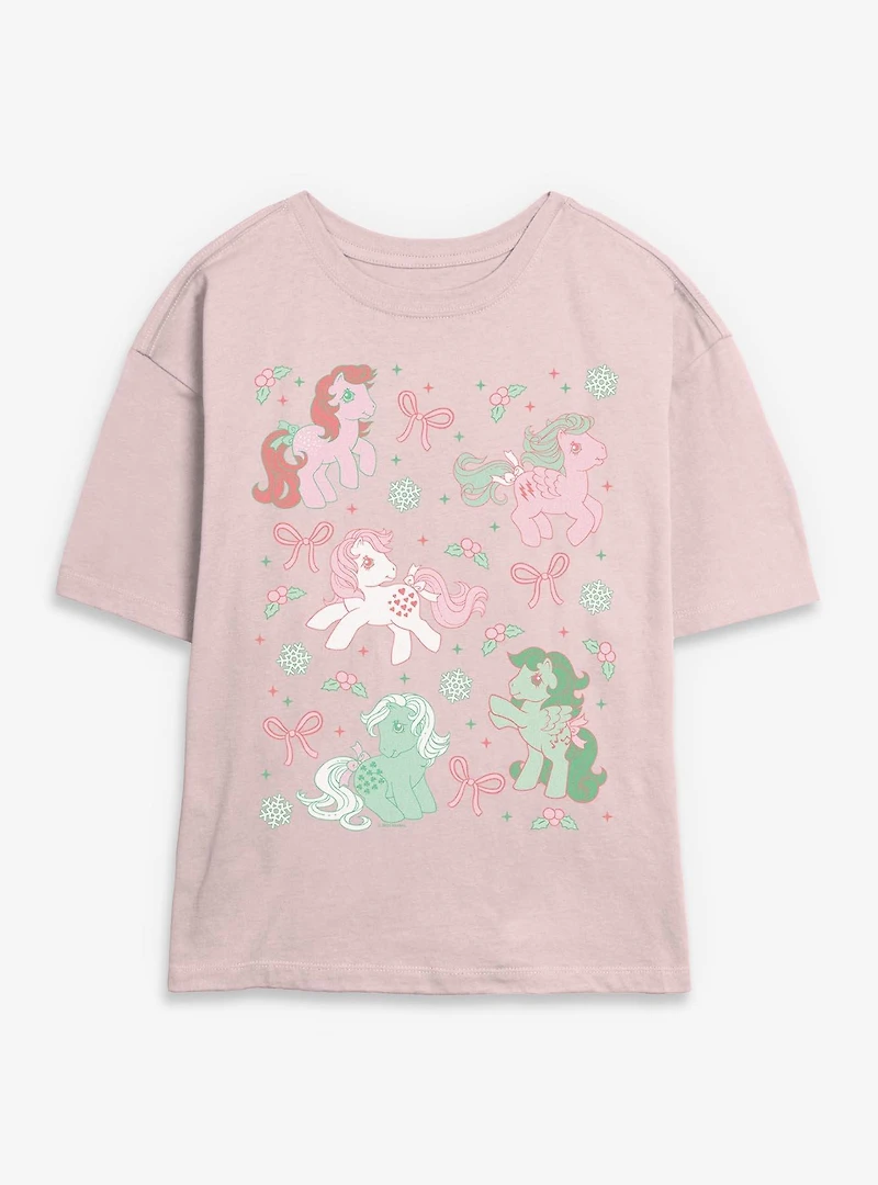 My Little Pony Cute Christmas Womens Skimmer Tee