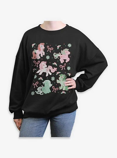 My Little Pony Cute Christmas Womens Oversized Sweatshirt