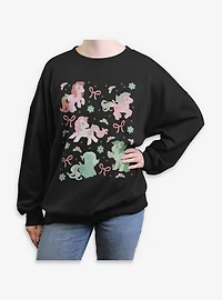 My Little Pony Cute Christmas Womens Oversized Sweatshirt