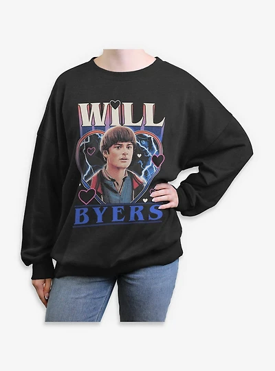 Stranger Things Willy Foreally Womens Oversized Sweatshirt