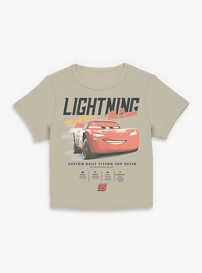 Disney Pixar Cars Lightning McQueen Stats Womens Baby Tee