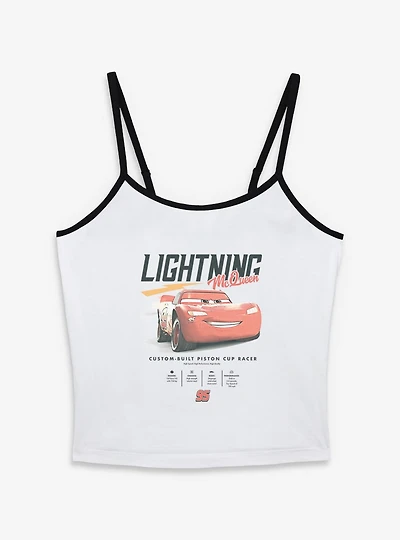 Disney Pixar Cars Lightning McQueen Stats Womens Cami