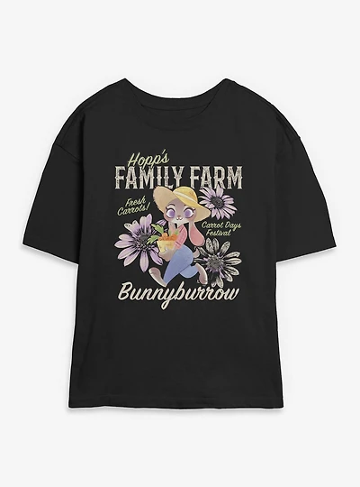 Disney Pixar Zootopia Family Farm Womens Skimmer Tee