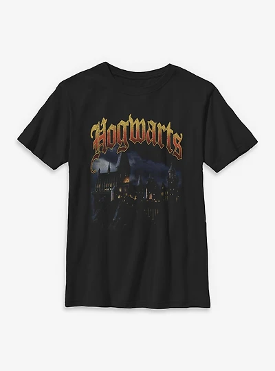 Harry Potter? Hogwarts Castle At Night Youth T-Shirt