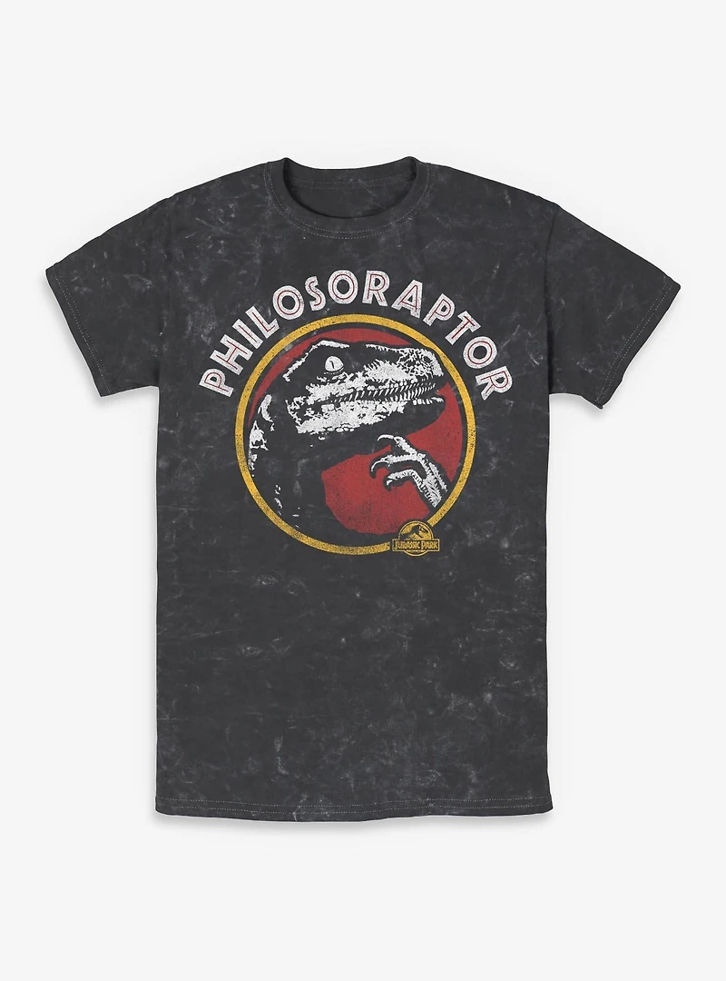 Jurassic Park Philoso Raptor Mineral Wash T-Shirt