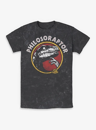 Jurassic Park Philoso Raptor Mineral Wash T-Shirt
