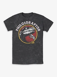 Jurassic Park Philoso Raptor Mineral Wash T-Shirt