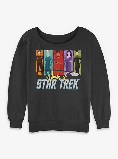 Star Trek Women Of Womens Slouchy Sweatshirt