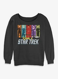 Star Trek Women Of Womens Slouchy Sweatshirt