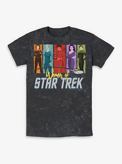 Star Trek Women Of Mineral Wash T-Shirt