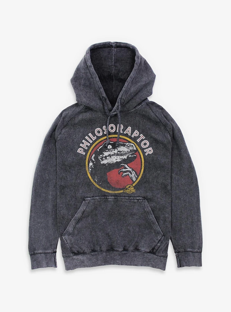 Jurassic Park Philoso Raptor Mineral Wash Hoodie