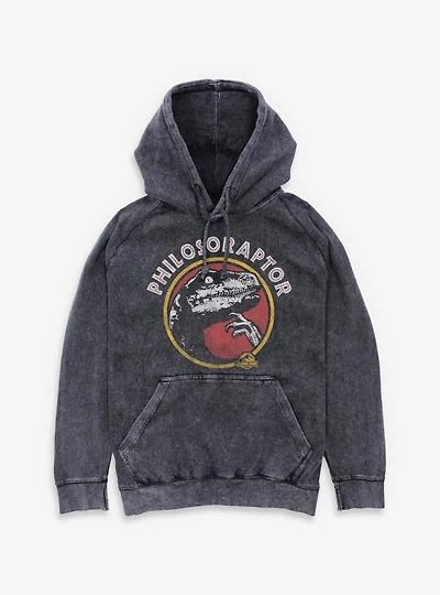 Jurassic Park Philoso Raptor Mineral Wash Hoodie