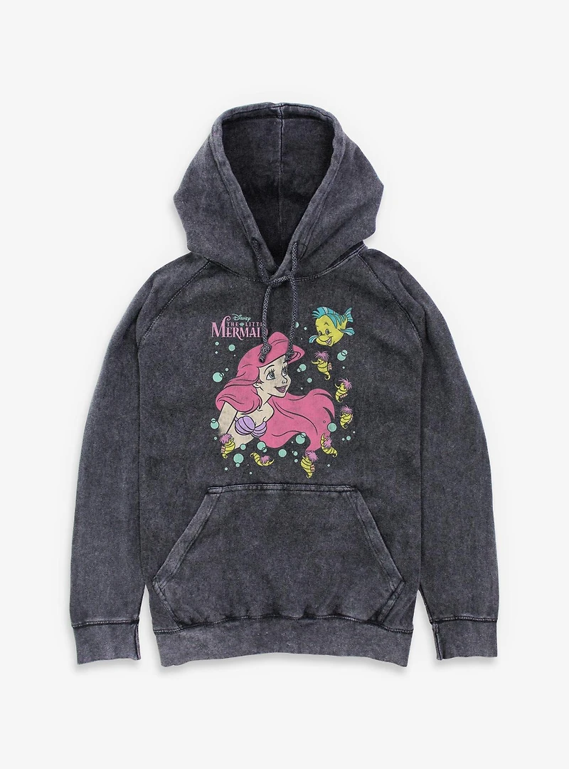 Disney The Little Mermaid Ariel N Friends Mineral Wash Hoodie