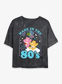 Care Bears Eighties Made Mineral Wash Womens Crop T-Shirt