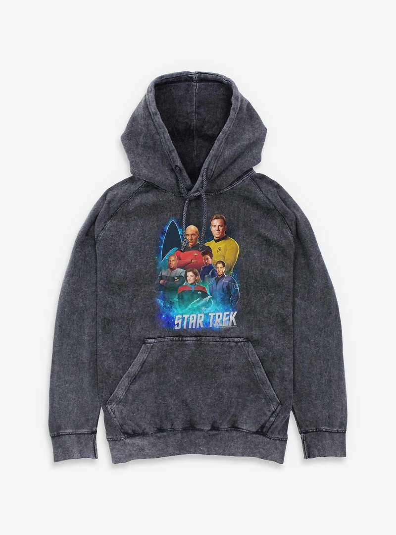 Star Trek Legendary Captains Mineral Wash Hoodie