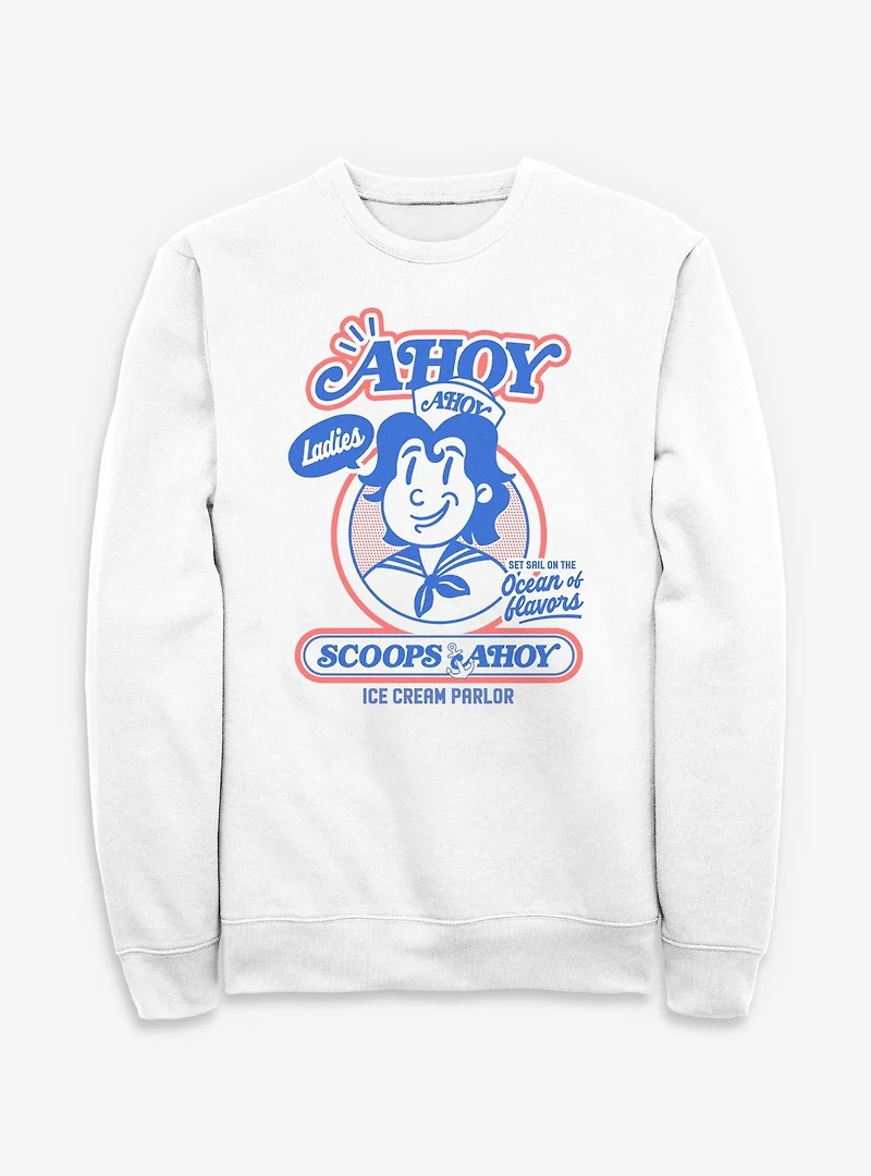 Stranger Things Retro Ahoy Badge Sweatshirt
